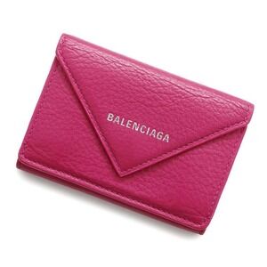 Balenciaga Paper Tri fold Wallet Folding Compact